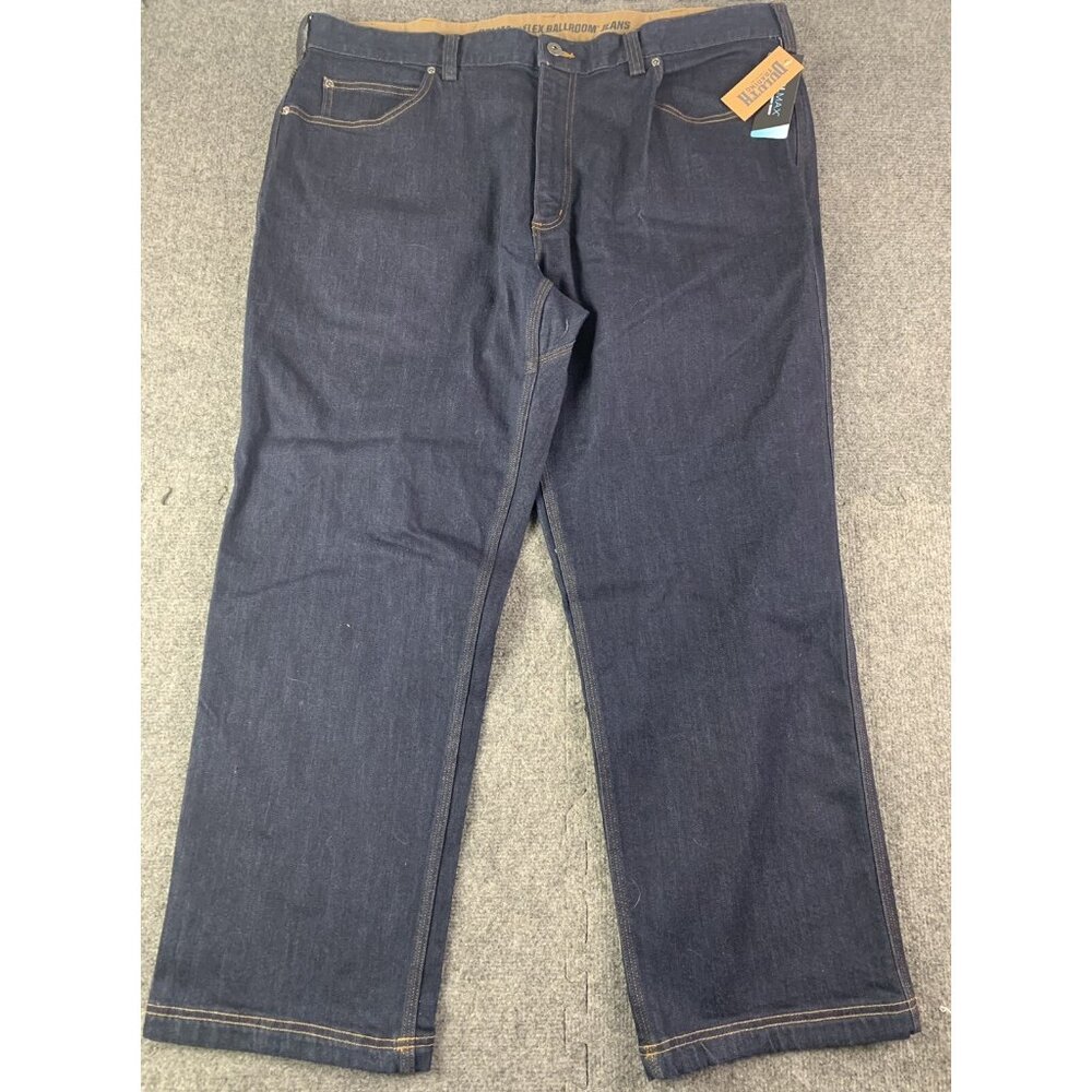 DULUTH TRADING Co Flex Ballroom Coolmax Mens Jeans Size 42x30 Blue
